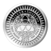 Ronde 1 once d'argent semblable à épreuve numismatique Année de la Chèvre Silver Shield 2015