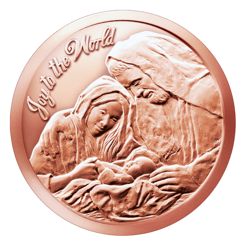 1 oz 2015 Joy to the World Copper Round | Silver Shield