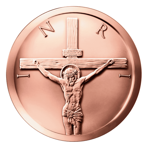1 oz 2015 Crucifixion Copper Round | Silver Shield