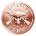 1 oz 2015 Liberty or Death Copper Round | Silver Shield