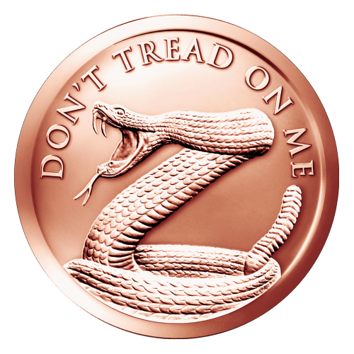 1 oz 2015 Don't Tread on Me Copper Round
