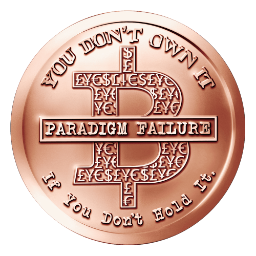 1 oz 2015 BitCON Copper Round | Silver Shield