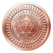 1 oz 2015 BitCON Copper Round | Silver Shield