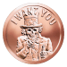 Ronde 1 once de cuivre Slave Uncle 2015