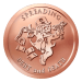 1 oz 2015 Spreading Debt and Death Bankster Copper Round | Silver Shield