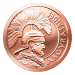 1 oz 2015 Argyraspides Copper Round | Silver Shield