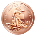 1 oz 2015 Sic Semper Tyrannis Copper Round | Silver Shield