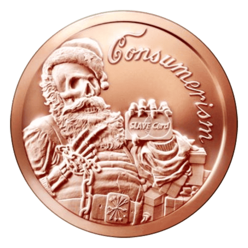 Ronde de cuivre Consumérisme 2015 de 1 once