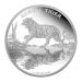 Pièce 1 once d'argent épreuve numismatique Tigre du Bengale 2015