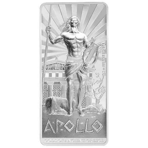 Pièce 2 onces d'argent épreuve numismatique Dieux de la Grèce antique | Apollon 2015