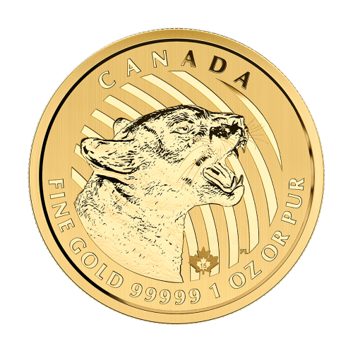 1 oz 2015 Call of the Wild Series: Growling Cougar Gold Coin | Royal Canadian MInt