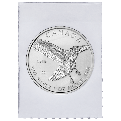 1 oz 2015 Birds of Prey Series | Red-Tailed Hawk Flex Sealed Silver Coin