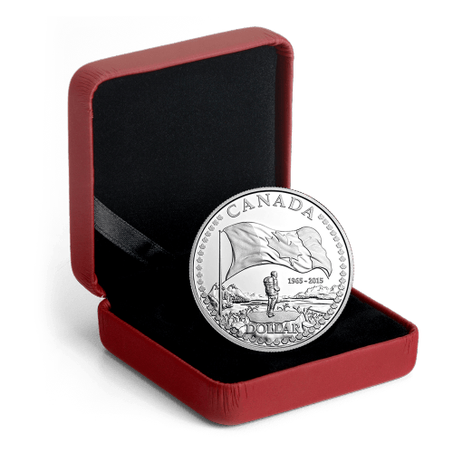 Pièce 3/4 once d'argent épreuve numismatique 50e anniversaire du drapeau 2015
