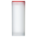 Tube vide à couvercle rouge pour pièces d'argent de la MRC de 3/4 once à 1,5 once