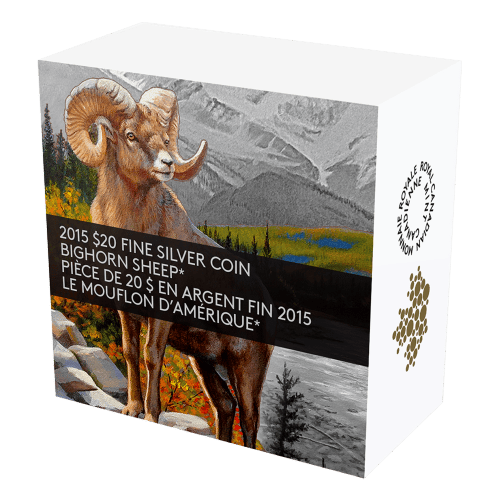 Pièce 1 once d'argent Mouflon d’Amérique 2015