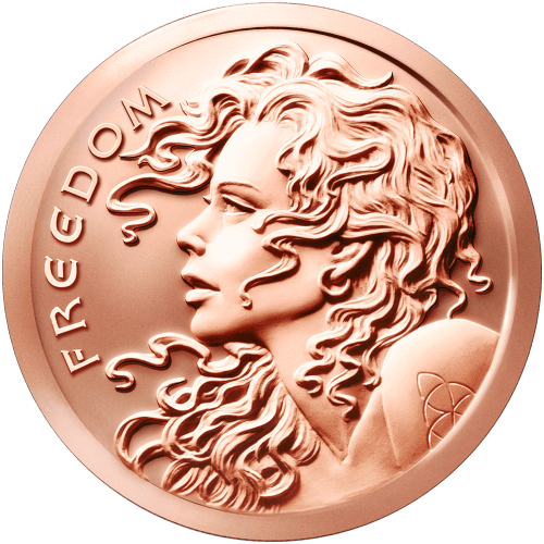 5 oz 2015 Freedom Girl Copper Round