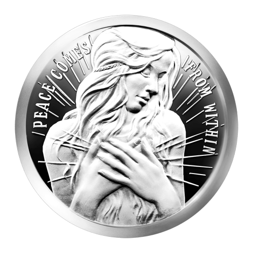 1 oz 2015 Peace Comes From Within Silver Proof-like Round