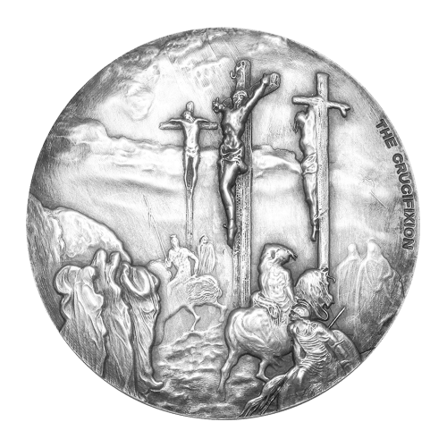 Pièce 2 onces d'argent Série biblique | La Crucifixion 2015