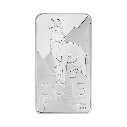 Buy 5 oz 2015 NTR Year of the Goat Silver Bars | Silver Gold Bull US