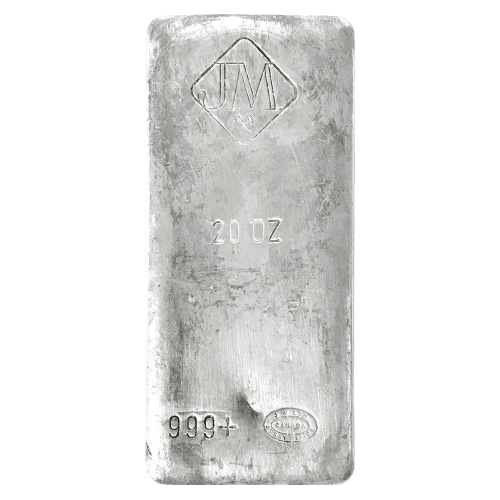 20 oz Vintage Silver Bar | Johnson Matthey