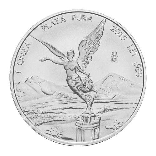 Pièce 1 once d'argent Libertad mexicaine 2015