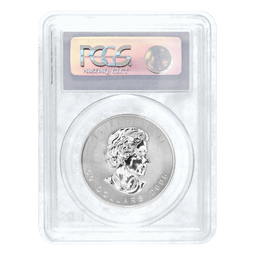 Pièce 1 once de palladium Feuille d'érable canadienne PCGS MS-66 2006