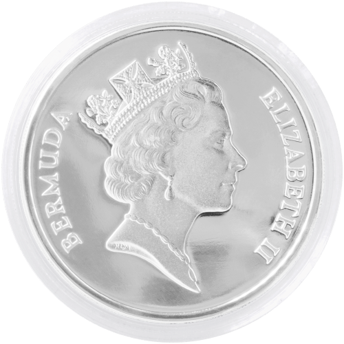 Pièce 1 once de palladium épreuve numismatique Sea Venture Bermudes 1987