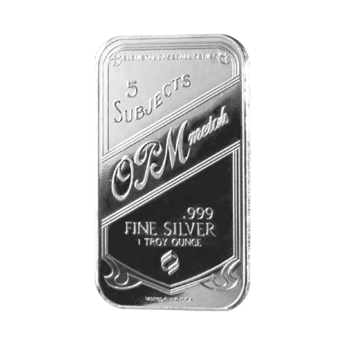 1 oz Christy Mathewson T-206 Baseball Greats Series Silver Bar | Elemetal Mint