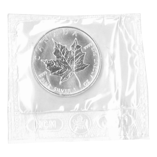 Pièce 1 once d'argent Feuille d'érable canadienne Emballage Flex 2006