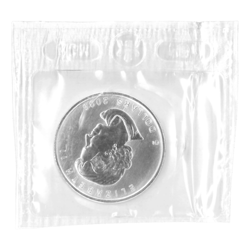 Pièce 1 once d'argent Feuille d'érable canadienne Emballage Flex 2006