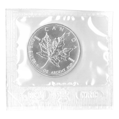 1 oz 2004 Canadian Maple Leaf Flex Sealed Silver Coin | Royal Canadian Mint