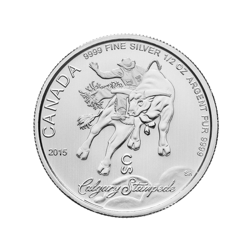 Pièce 1/2 once d'argent Stampede de Calgary 2015 | Monnaie royale canadienne