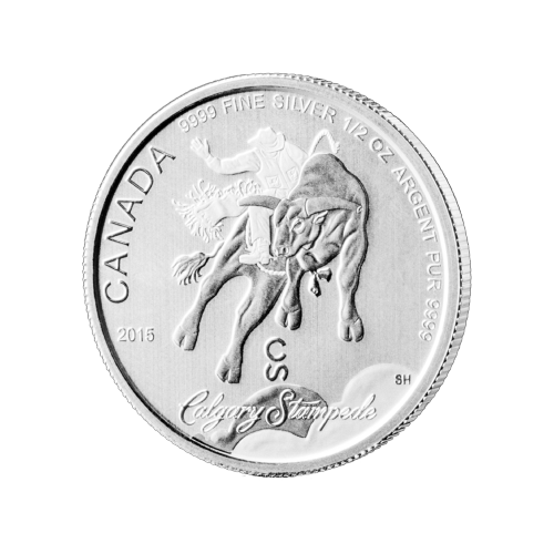 Pièce 1/2 once d'argent Stampede de Calgary 2015 | Monnaie royale canadienne