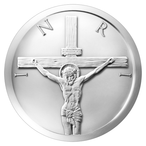2 oz 2015 Crucifixion Silver Round