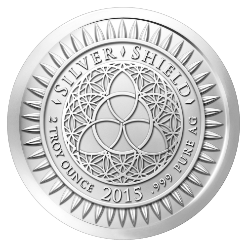 2 oz 2015 Crucifixion Silver Round
