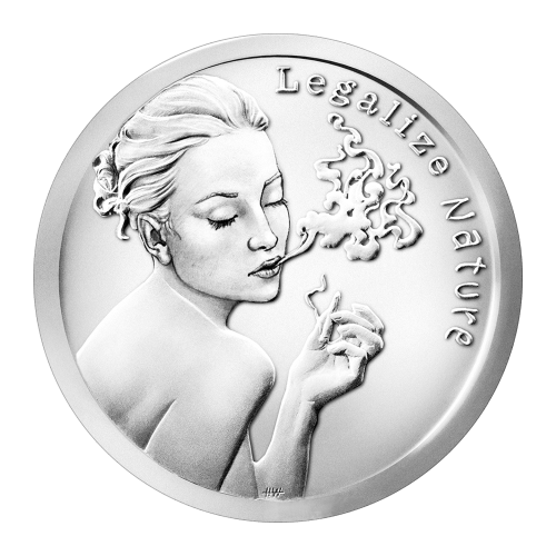 Ronde 1 once d'argent Légalisez la Nature 2015