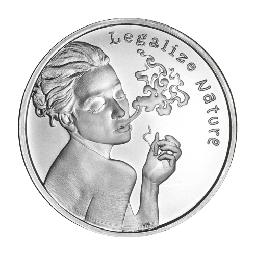 1 oz 2015 Legalize Nature Silver Proof-like Round