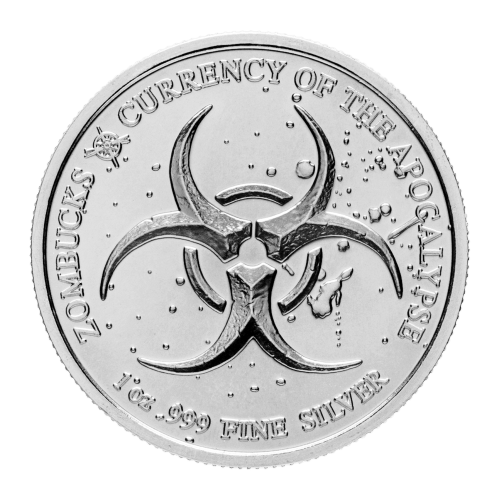 1 oz Zombucks Slayed Dollar Silver Round | Elemetal Mint