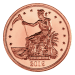 1 oz Zombucks Slayed Dollar Copper Round | Elemetal Mint