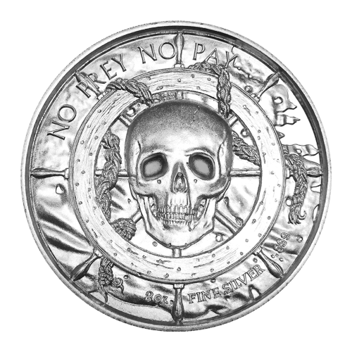 2 oz Privateer Collection: Privateer Ultra High Relief Silver Round | Elemetal Mint