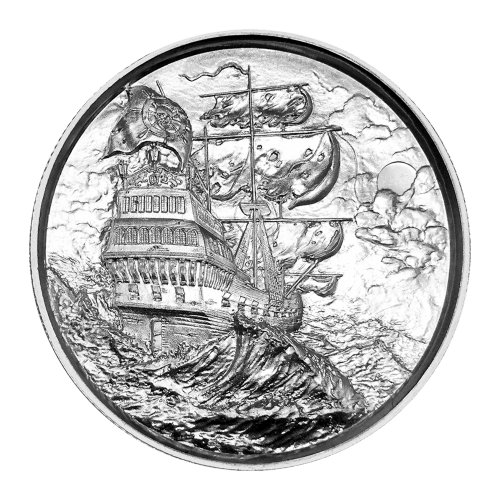 2 oz Privateer Collection: Privateer Ultra High Relief Silver Round | Elemetal Mint