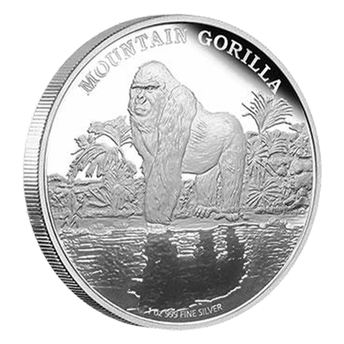 1 oz 2015 Mountain Gorilla Silver Proof Coin | New Zealand Mint