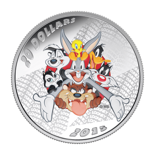 1 oz 2015 Looney Tunes™ Merrie Melodies Silver Proof Coin
