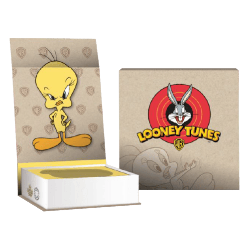 Pièce 1/2 once d'argent Épreuve numismatique Looney Tunes™ | Tweety Bird: I Tawt I Taw A Putty Tat 2015