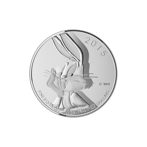 Pièce 1/4 once d'argent 20 $ pour 20 $ Looney Tunes™ Bugs Bunny