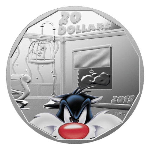 Set of 4 x 1 oz 2015 Looney Tunes™ Wrist Watch Silver Proof Coins