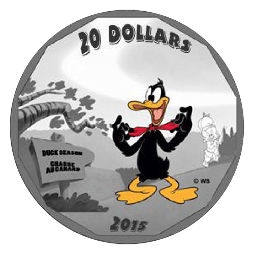Set of 4 x 1 oz 2015 Looney Tunes™ Wrist Watch Silver Proof Coins