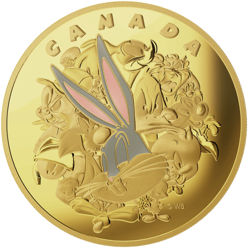 1 kilo 2015 Looney Tunes™ Ensemble Cast Gold Coin | Royal Canadian Mint