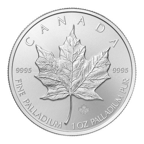 Pièce 1 once de palladium Feuille d'érable canadienne 2015