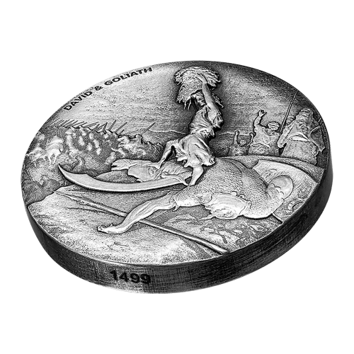 2 oz 2015 Biblical Series David and Goliath Silver Coin | Scottsdale Mint